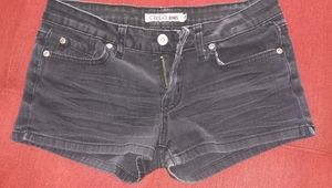Black Jean Shorts